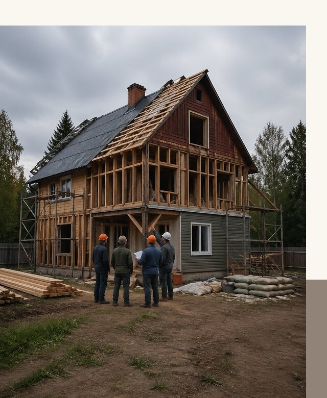 Реконструкция дачного дома в Кореновске под ключ с проектом