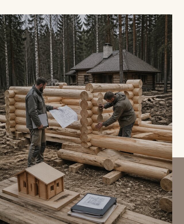 Проектирование и строительство домов из бревна в Кореновске